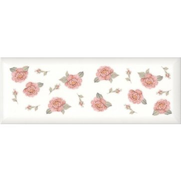 Плитка настенная ВЕДЖВУД Цветы белый грань 15035 N (KERAMA MARAZZI)